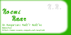 noemi maar business card